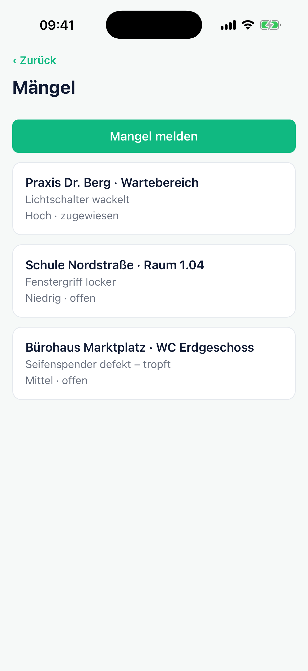 geoclean App – Mängel melden